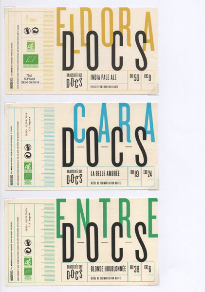 étiquettes brasserie du Colombier