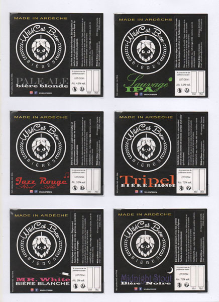 étiquettes brasserie du Colombier