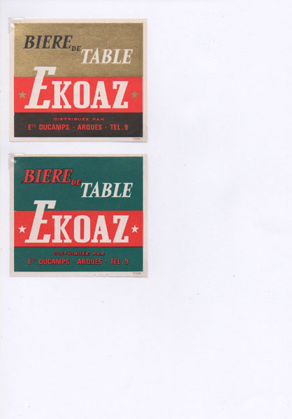 étiquettes de la collection