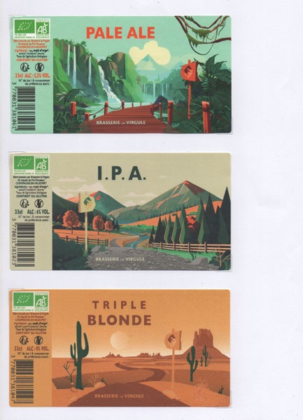 étiquettes de la collection