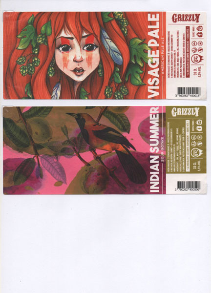 étiquettes de la collection