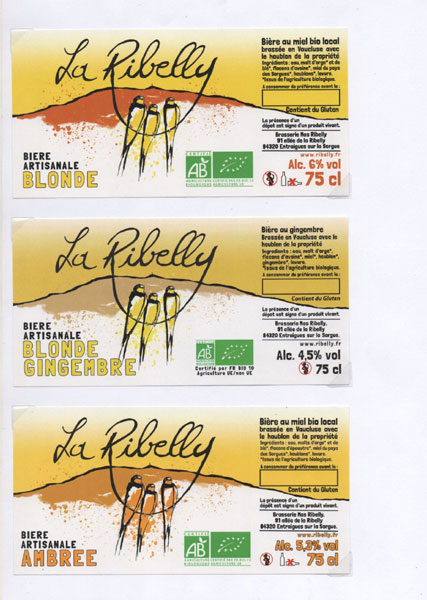 étiquettes de la collection