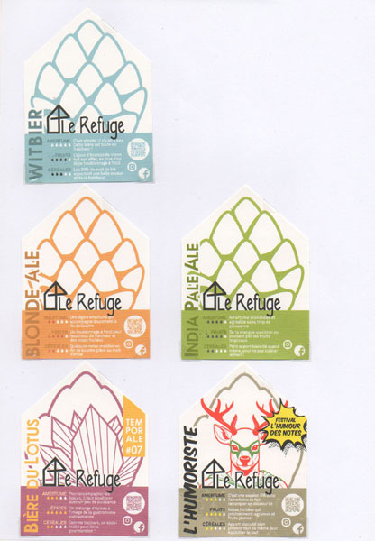 étiquettes de la collection