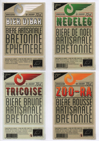 étiquettes de la collection