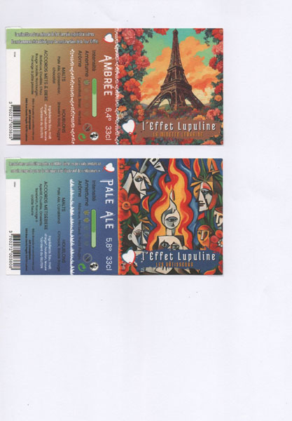 étiquettes de la collection