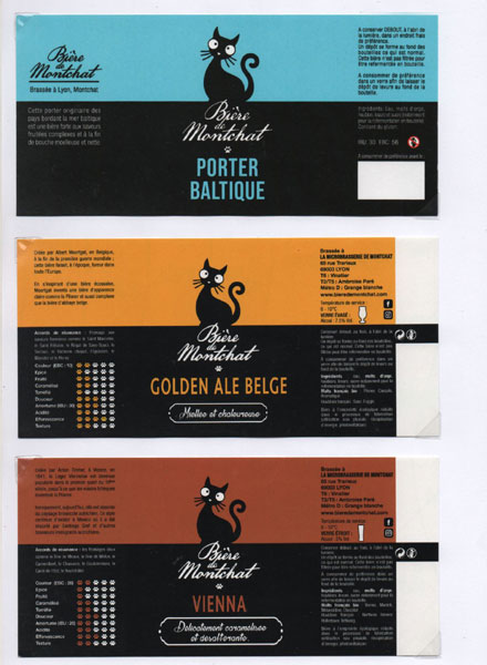 étiquettes de la collection