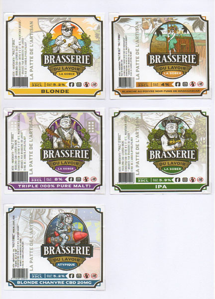 étiquettes de la collection