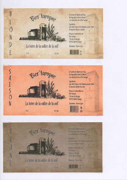 étiquettes de la collection