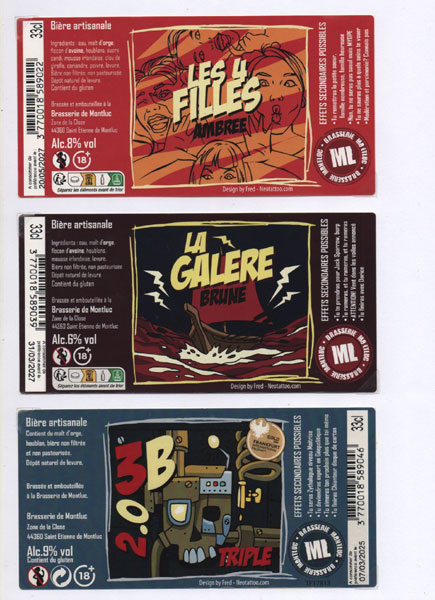 étiquettes de la collection