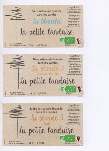 étiquettes de la collection