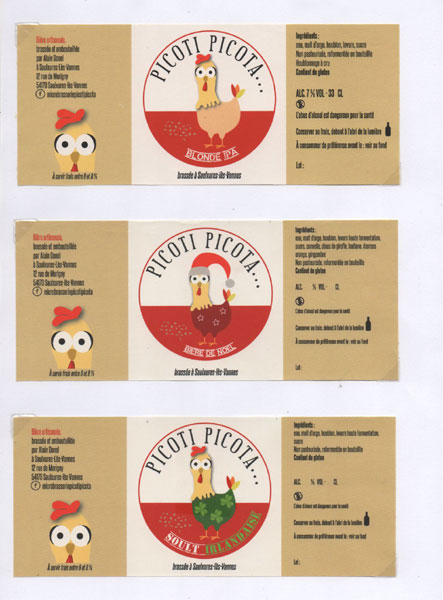 étiquettes de la collection