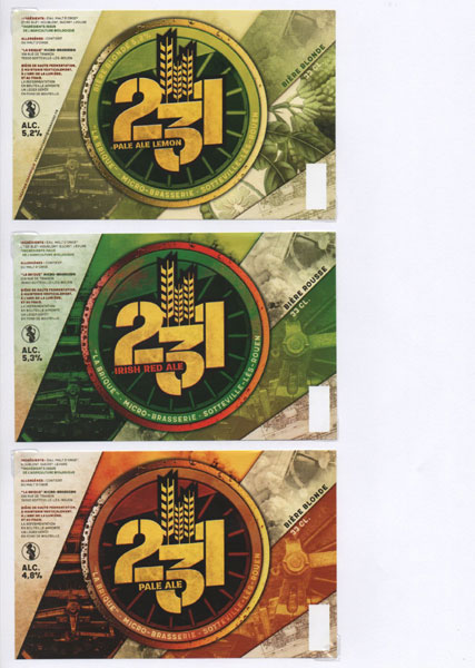 étiquettes de la collection