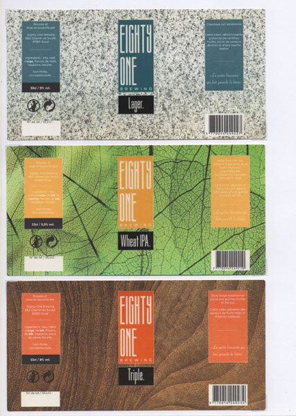 étiquettes de la collection