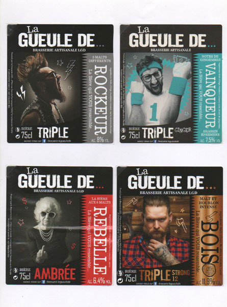 étiquettes de la collection