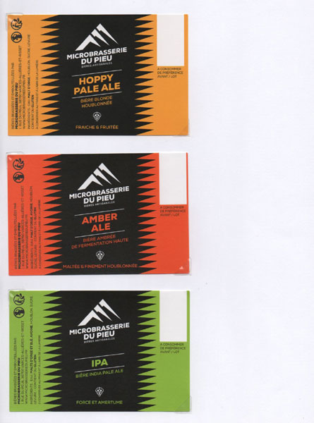 étiquettes de la collection