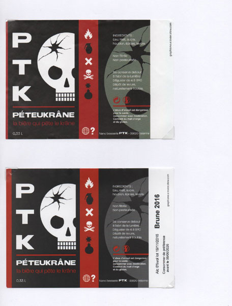 étiquettes de la collection