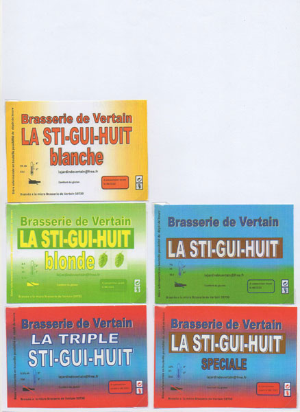 étiquettes de la collection