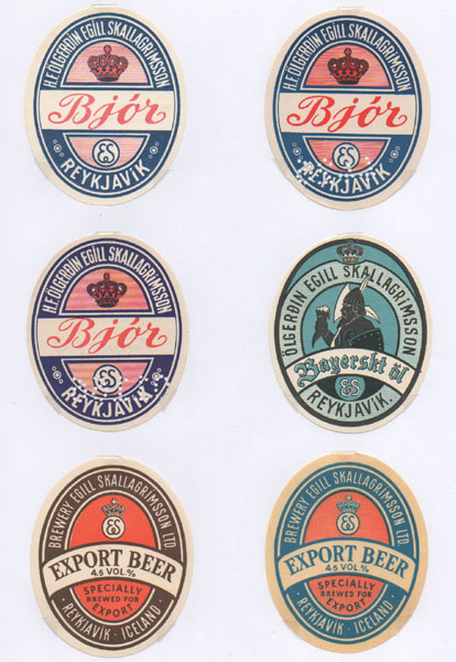 étiquettes bière de la collection